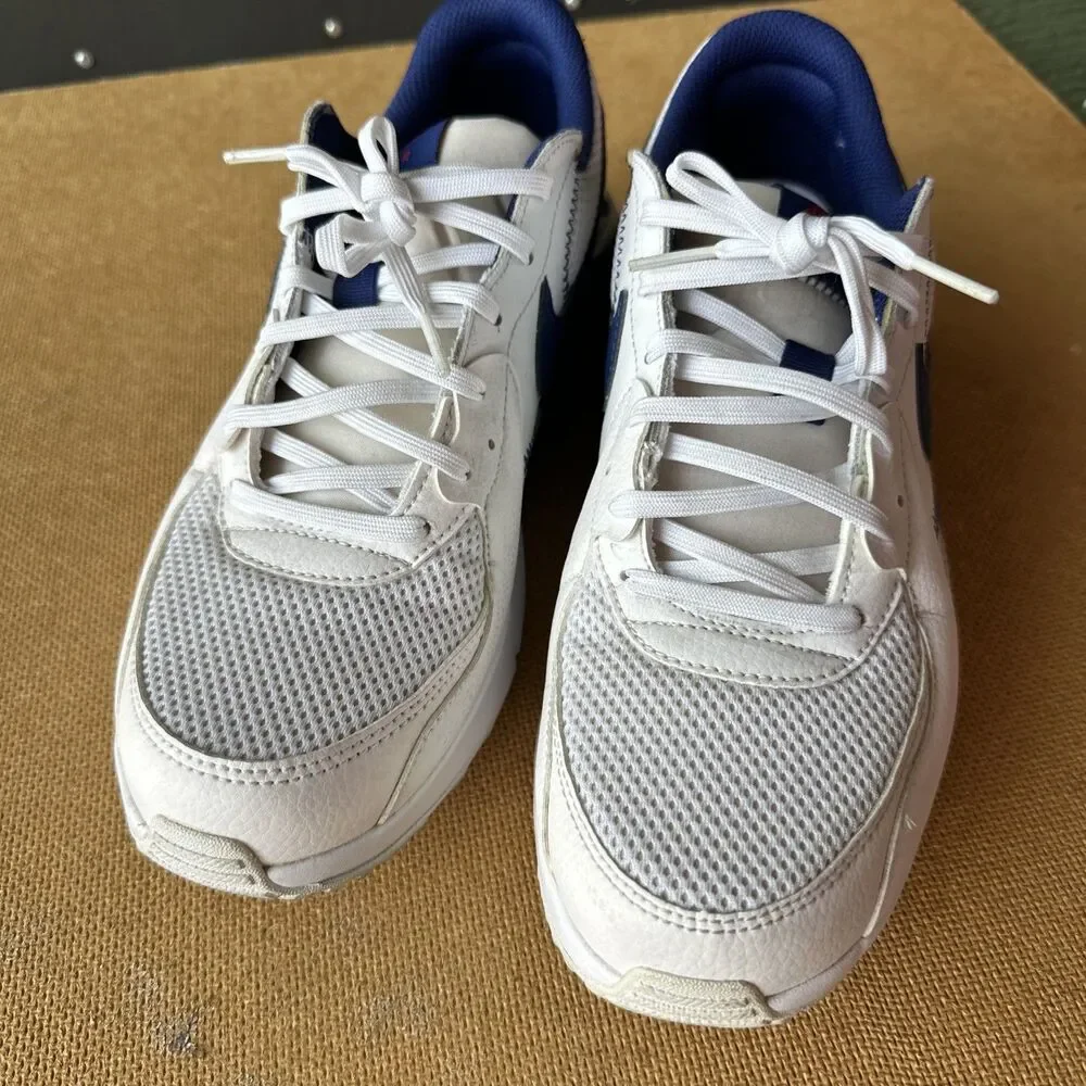 Nike Air Max Excee Men’s Low Top Lace-Up Mesh Sneakers White/Blue CZ9168-100
